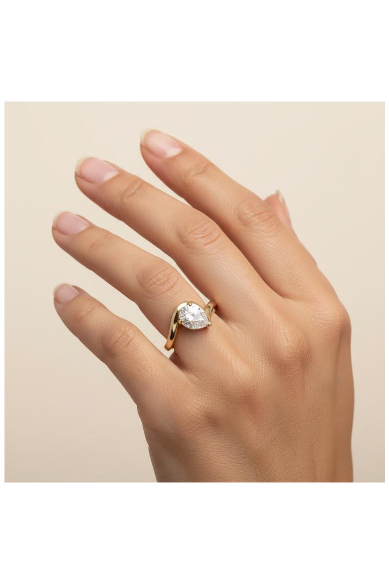 Teardrop Stone Ring, Alternate, color, GOLD/ CUBIC ZIRCONIA