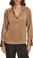 Donna Karan New York Hammered Satin Top