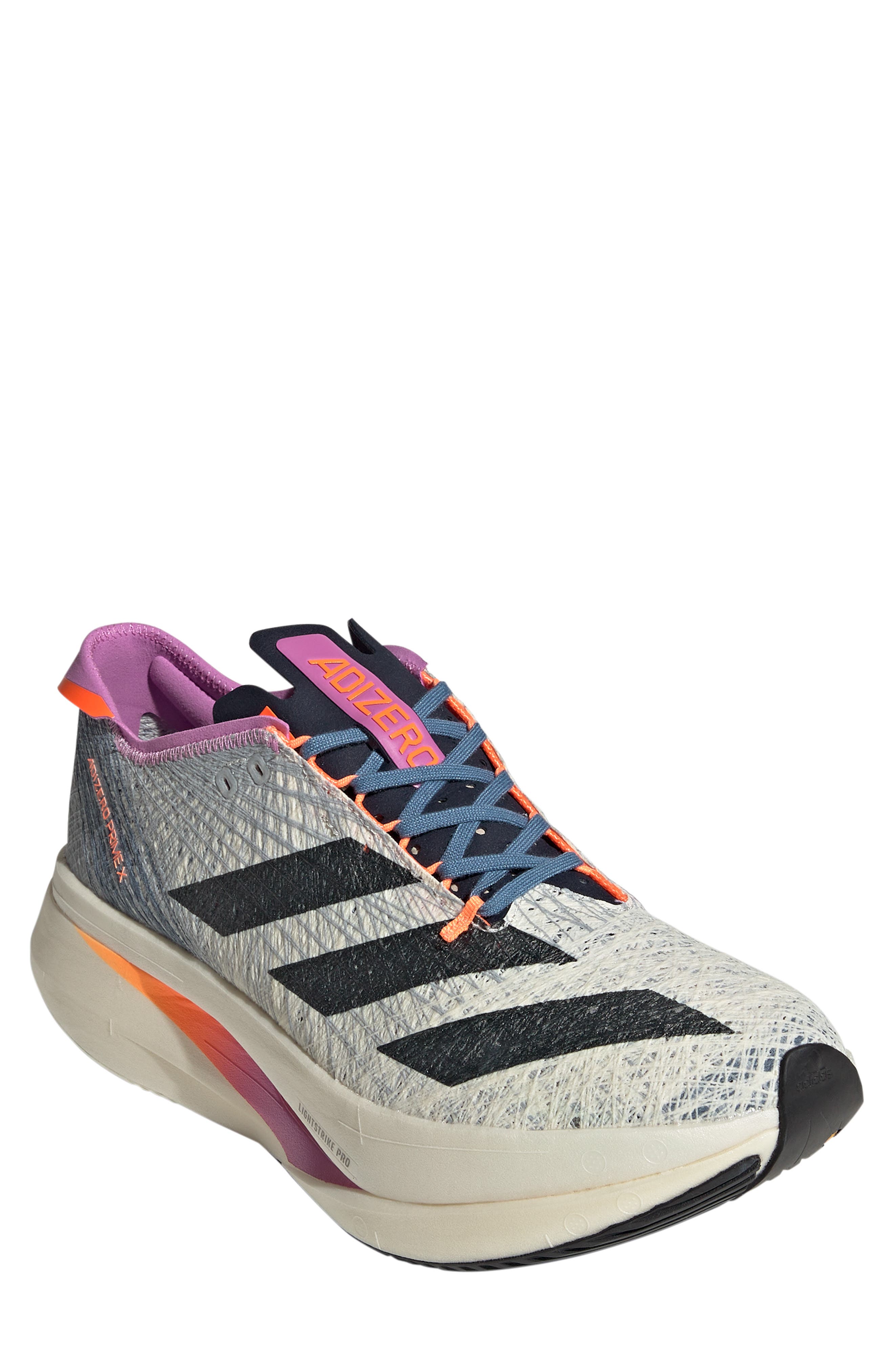 adidas Adizero Prime X Strung Running Shoe, Main, color, 