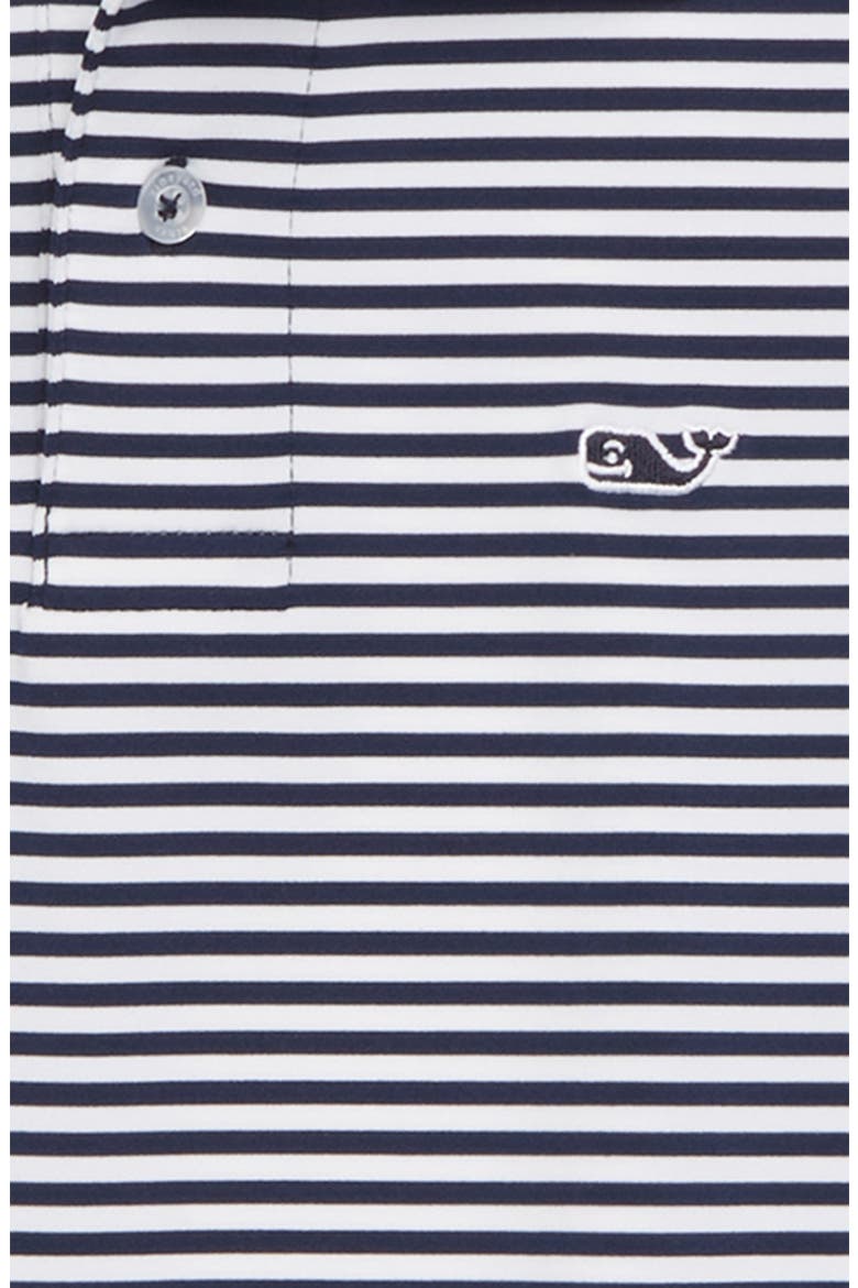 Feeder Stripe Performance Polo, Alternate, color, DEEP BAY