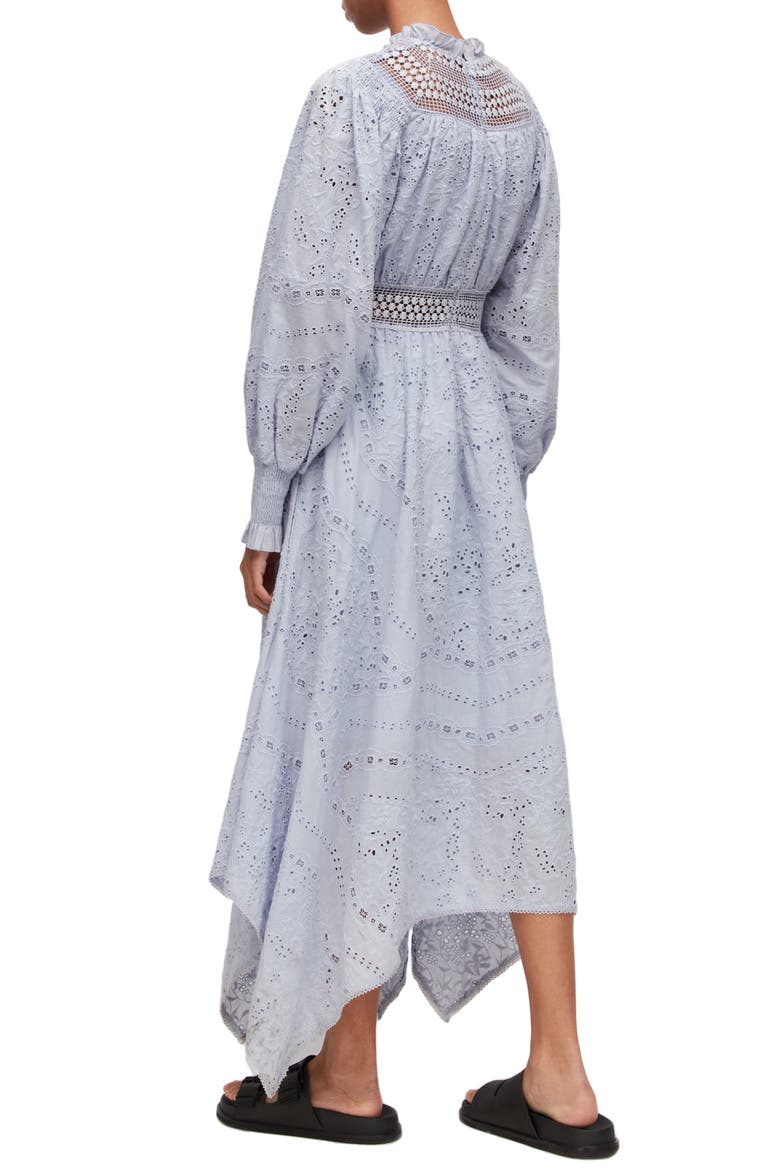Gen Broderie Long Sleeve Dress, Alternate, color, GENTLE LAVENDER