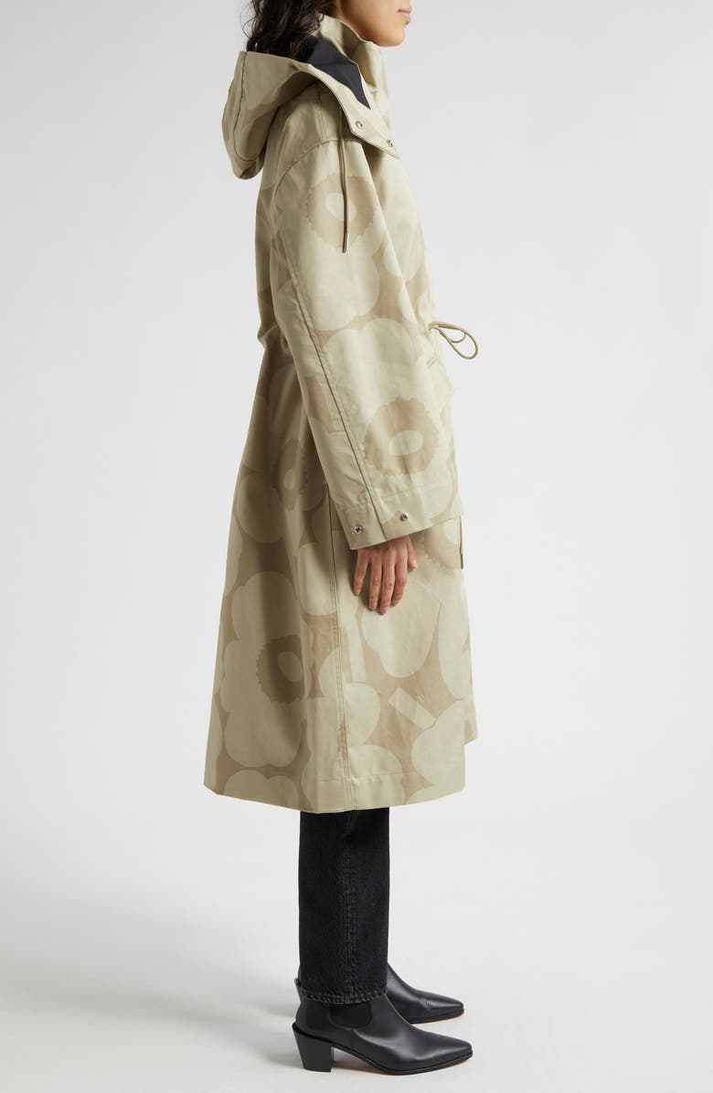 Marimekko Kerta Unikko Organic Cotton Rain Coat, Alternate, color,