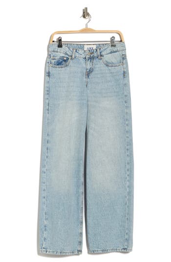 Jjxx Tokyo Low Rise Wide Leg Jeans In Blue
