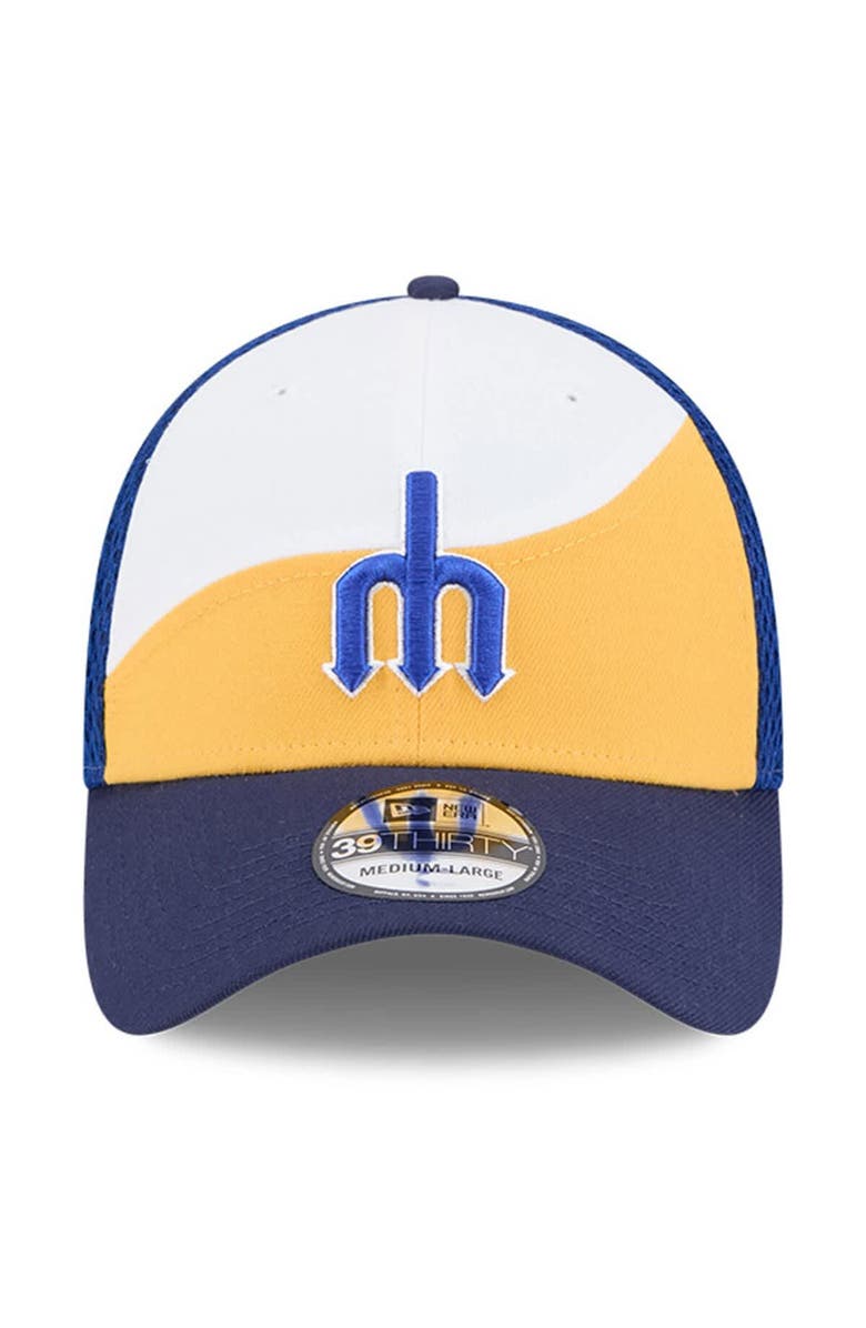 New Era Men's New Era  Gold/Blue Seattle Mariners 2025 Spring Training 39THIRTY Flex Hat, Alternate, color, 