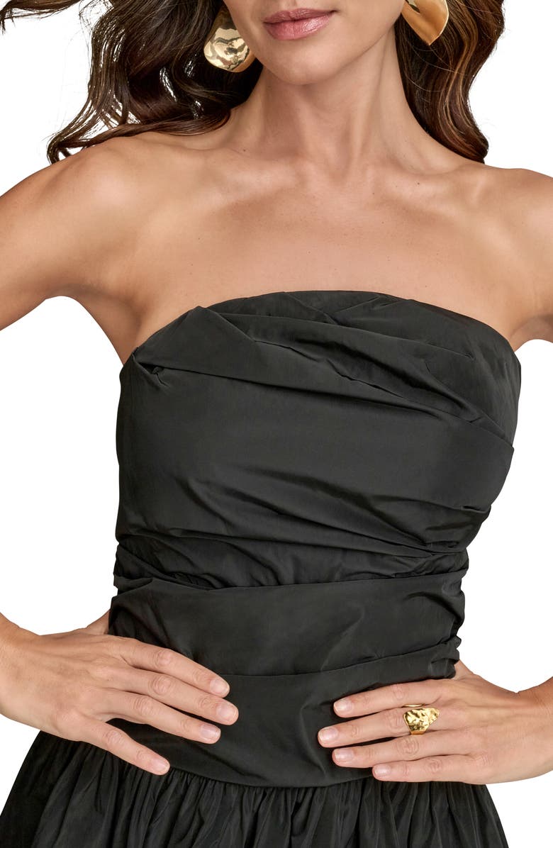 Donna Karan New York Strapless Minidress, Alternate, color, Black