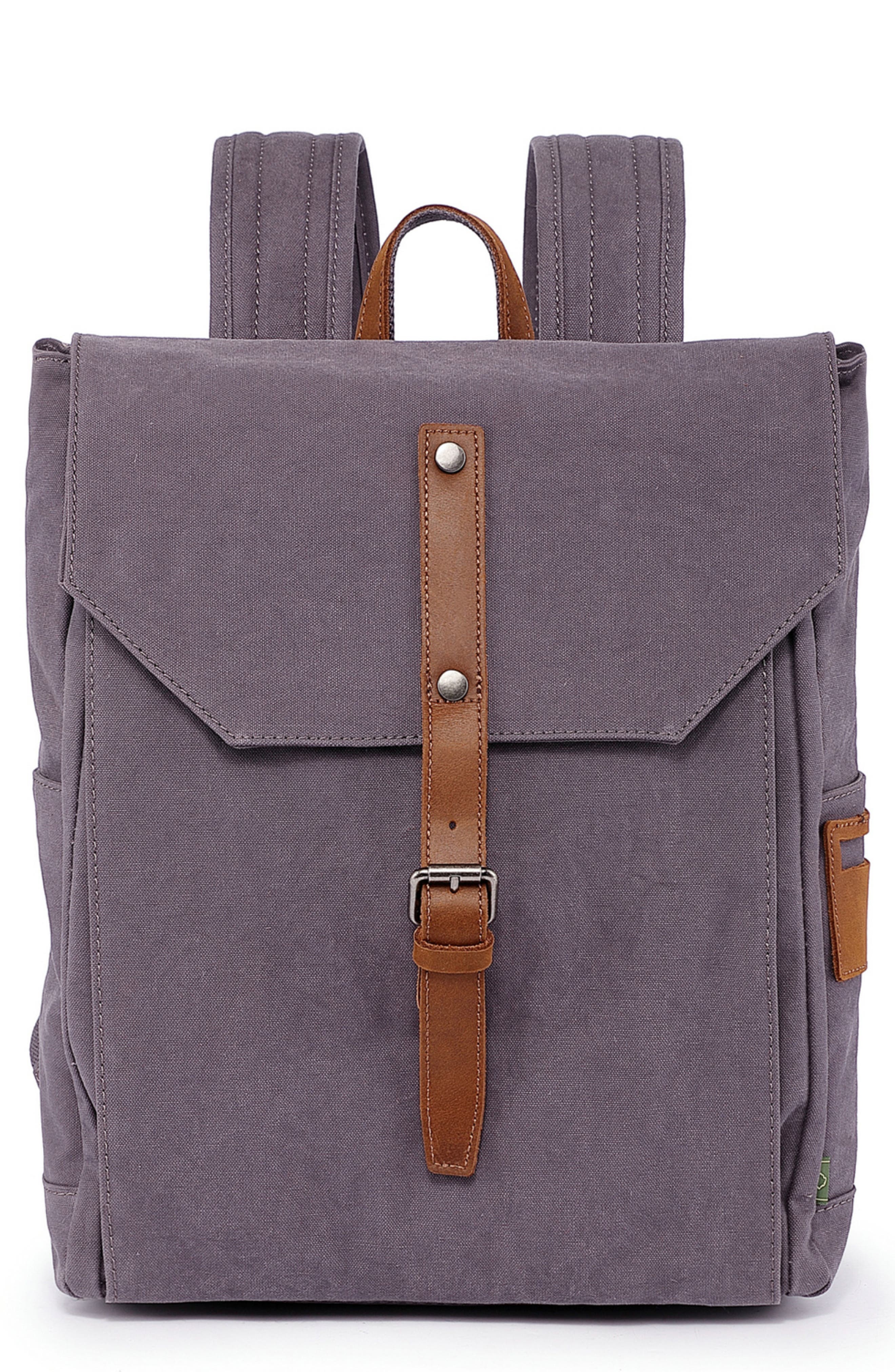 Sunny Trail Canvas & Leather Backpack