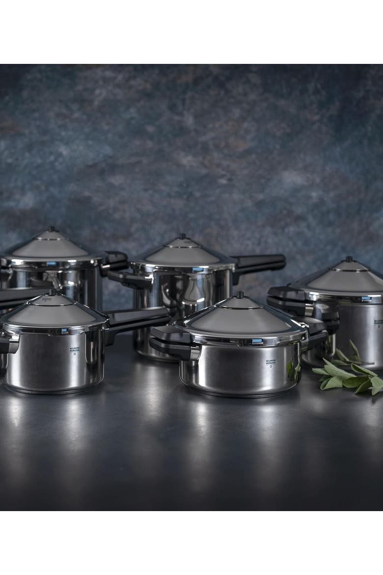 Duromatic INOX Dual handle Stovetop Pressure Cooker, 5.3-Quart, Alternate, color, Silver