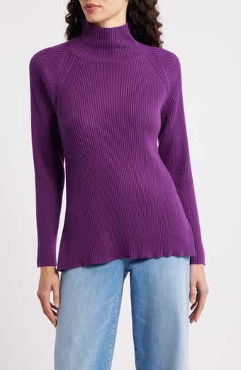 Eileen Fisher Rib Turtleneck Wool Sweater