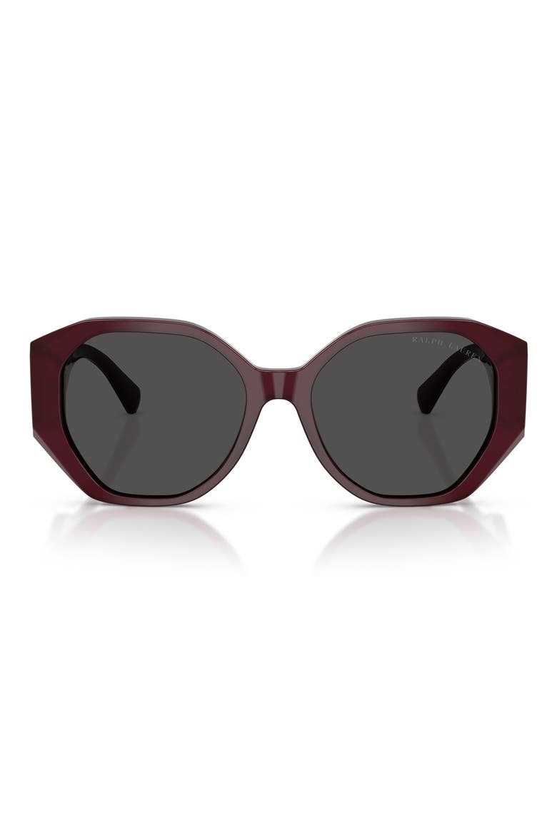 54mm Juliette Gradient Butterfly Sunglasses, Main, color, SOLID BORDEAUX / DARK GREY