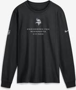 Nike Men's Nike Black Minnesota Vikings Sideline Bold Arch Star Dri-FIT Long Sleeve T-Shirt