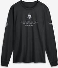Nike Men's Nike Black Minnesota Vikings Sideline Bold Arch Star Dri-FIT Long Sleeve T-Shirt