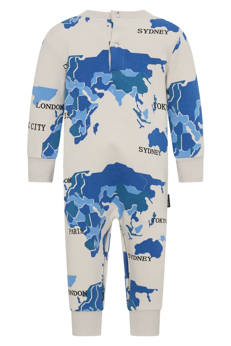 World Tour Cotton Romper, Alternate, color, GREY