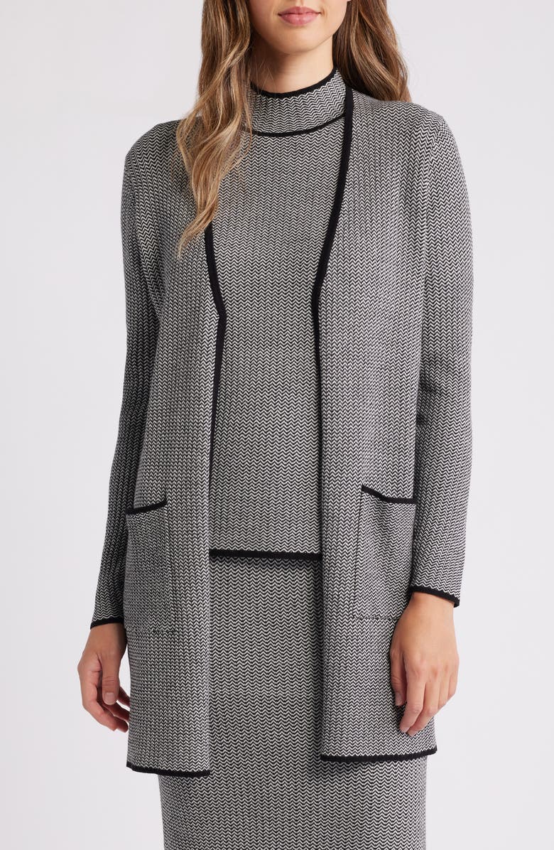 Anne Klein Oversize Longline Cardigan, Main, color,