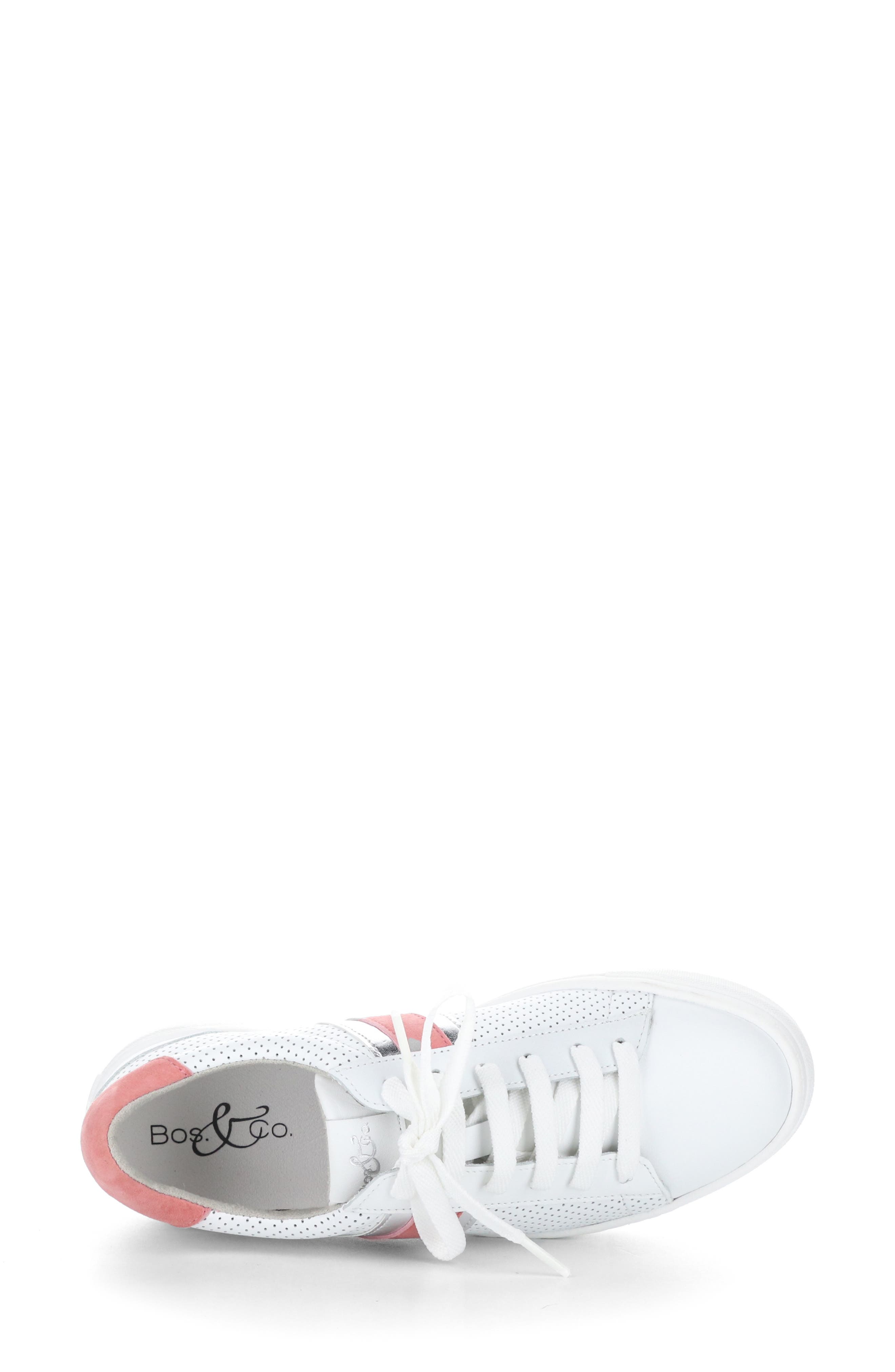 Bos. & Co. Monic Platform Sneaker, Alternate, color, White/Salmon/Silver