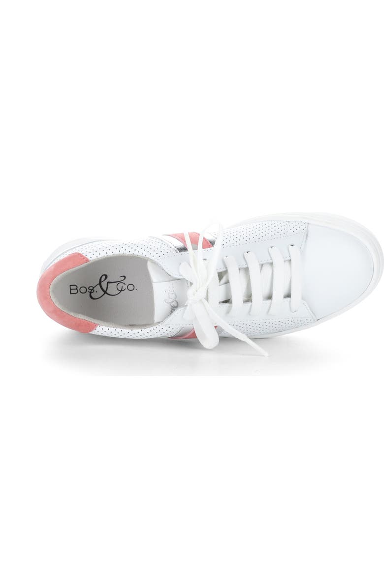 Bos. & Co. Monic Platform Sneaker, Alternate, color, White/Salmon/Silver