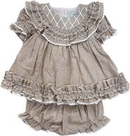 Petite Maison Kids Ashlyn Linen Top and Shorts Set