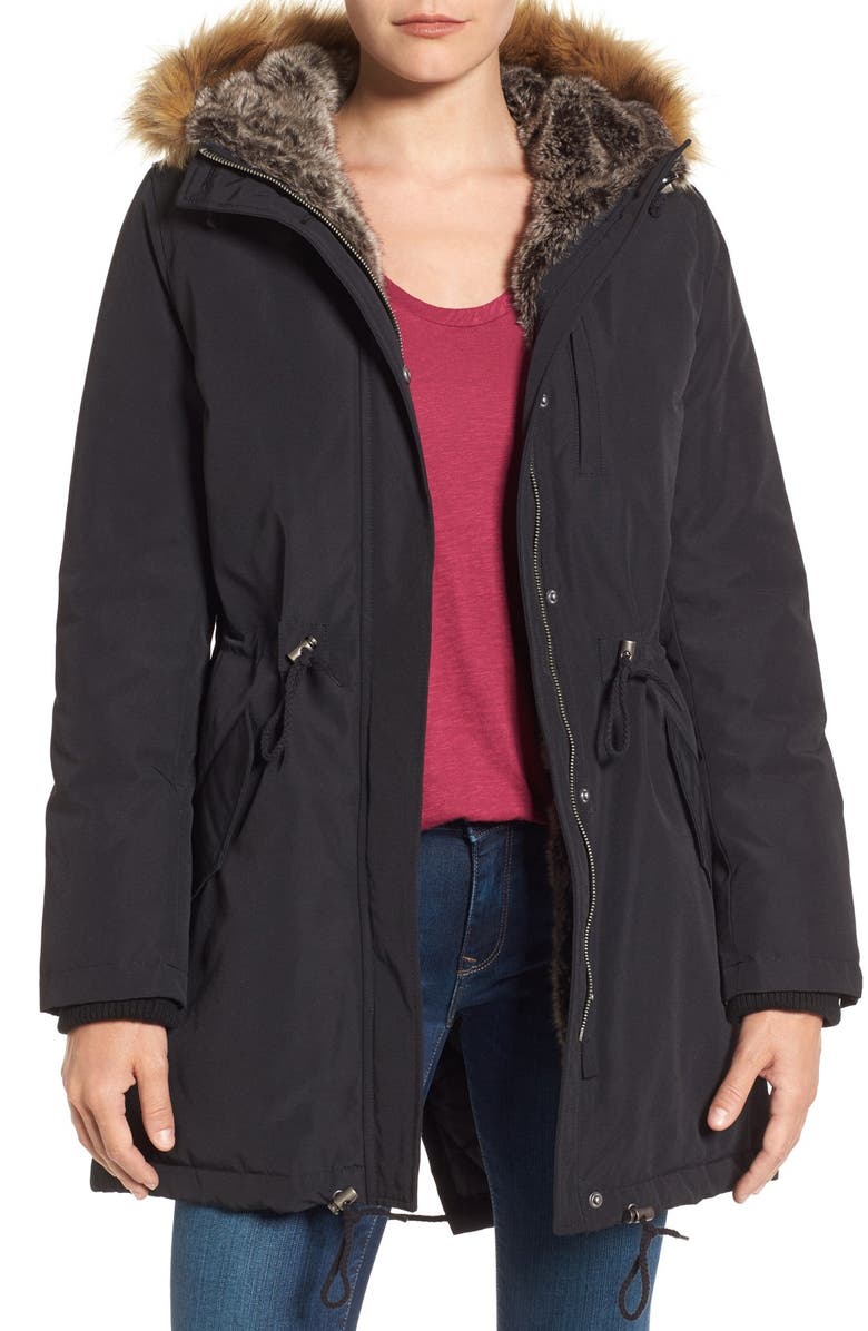 Levi's<sup>®</sup> Faux Fur Trim Heavyweight Parka, Main, color,