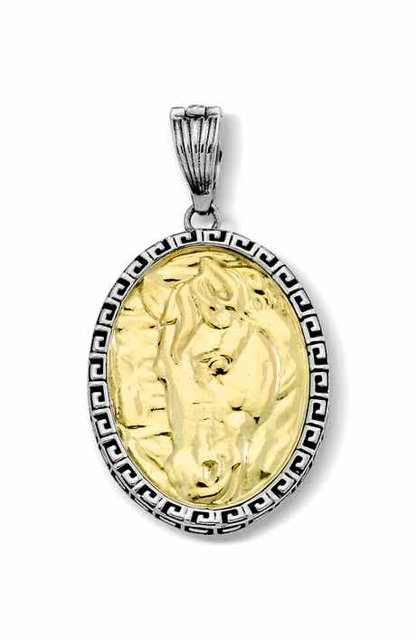 Year of the Horse 18k Gold & Sterling Silver Pendant