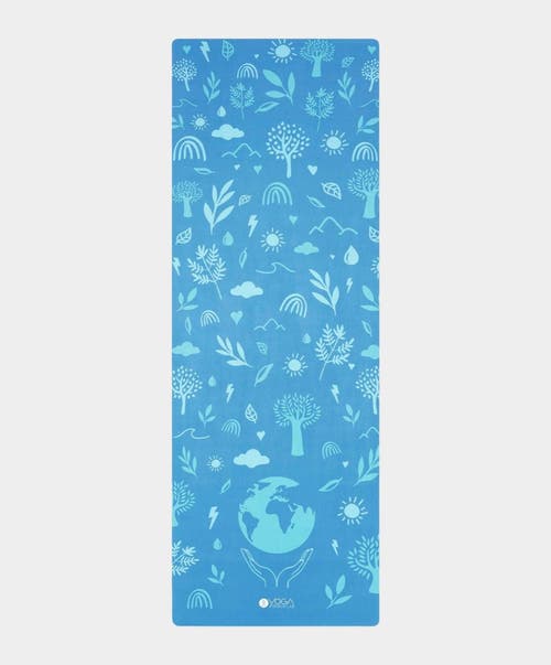 Yoga Design Lab Combo Yoga Mat 3.5mm- 2-in-1 in Earth Bali Blue 