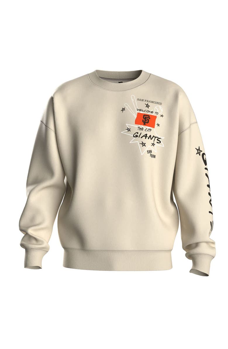 FANATICS Women's Fanatics  Beige San Francisco Giants Graffiti Fleece Sweatshirt, Alternate, color, Beige