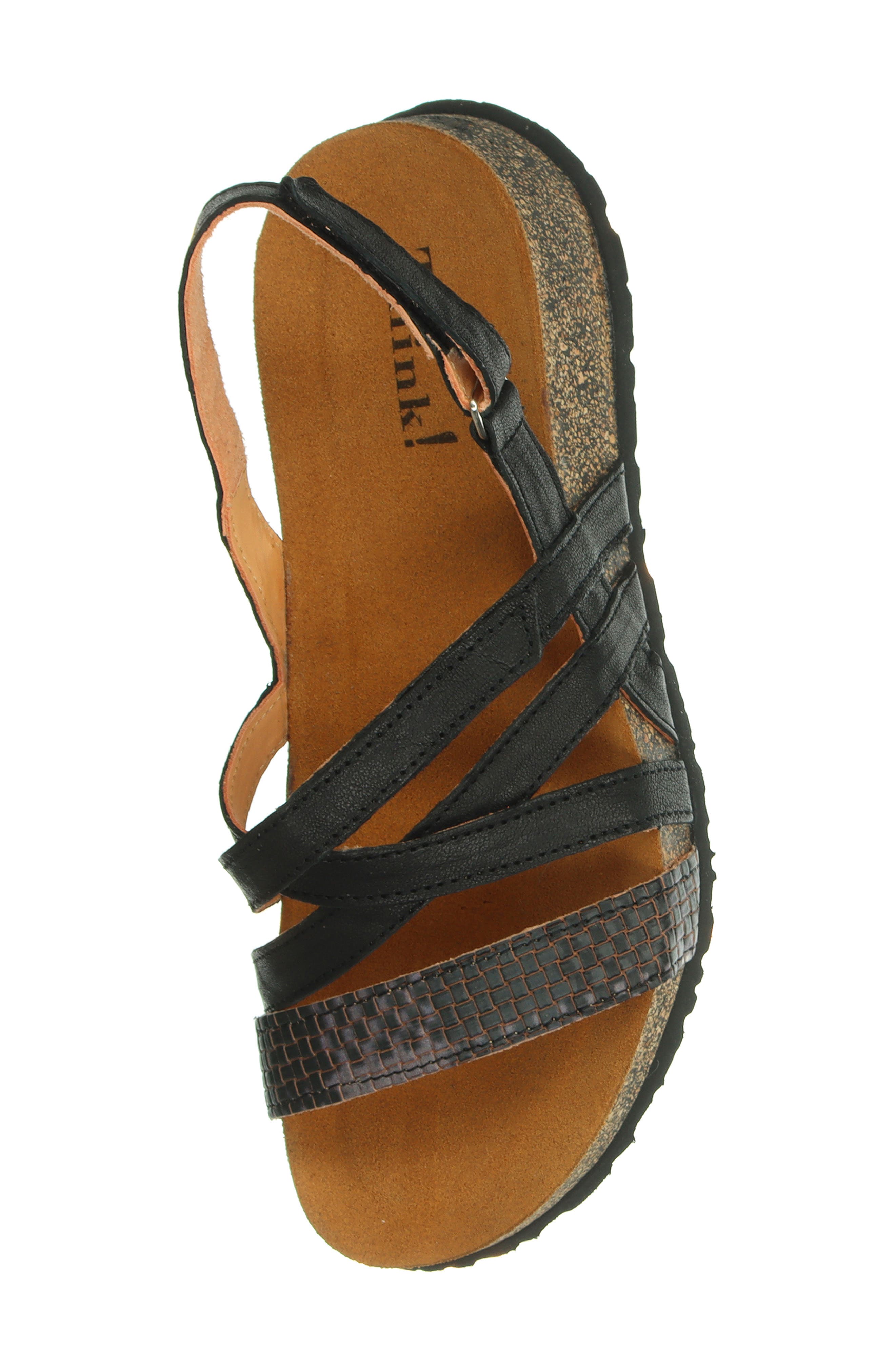 Think! Koak Slingback Sandal, Alternate, color, Black/Kombi
