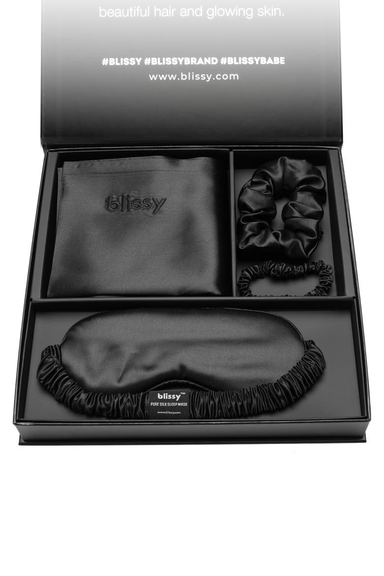 Mulberry Silk Dream Set, Alternate, color, BLACK