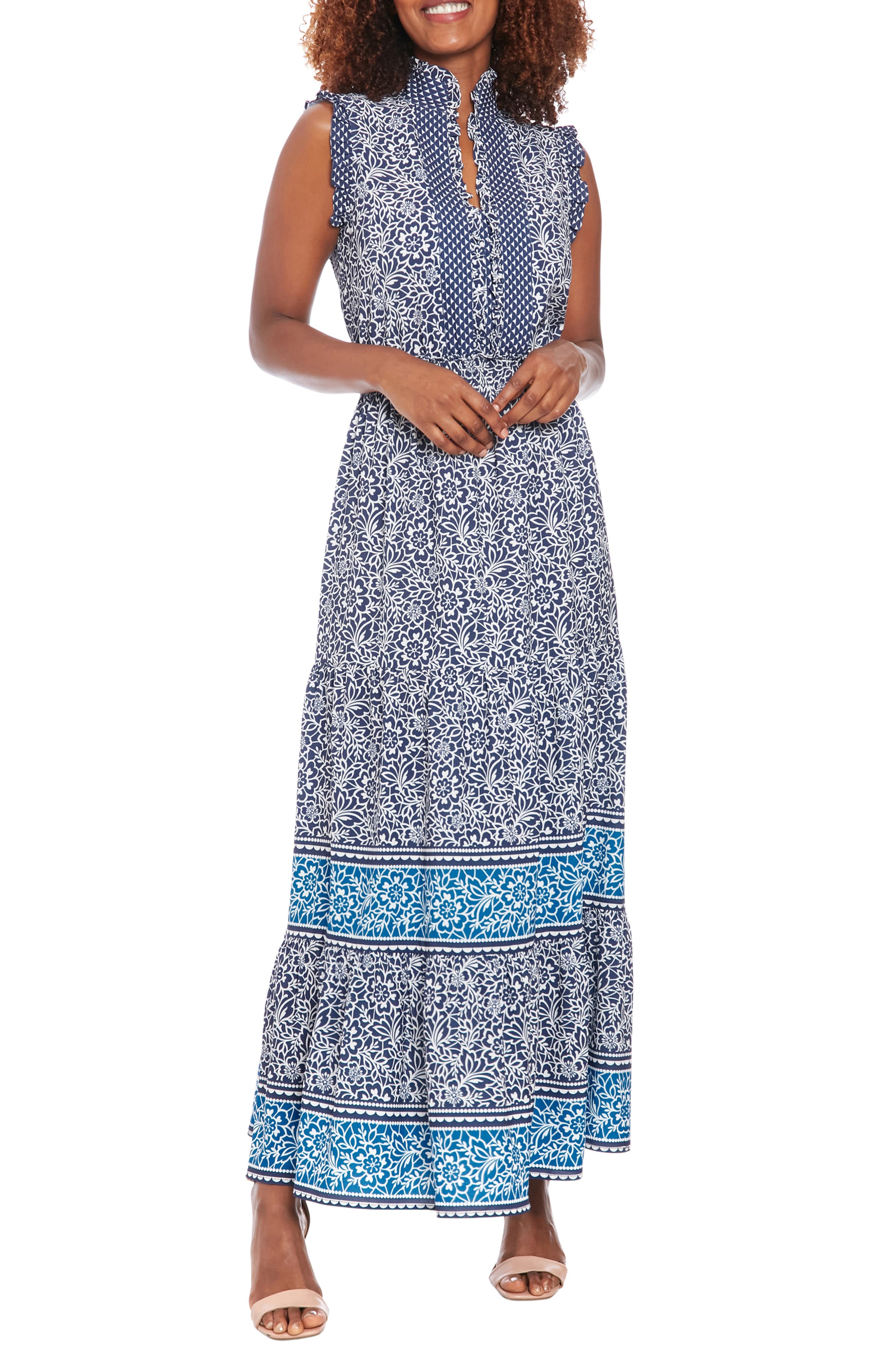 THAMES LAPEL MAXI DRESS main image 0