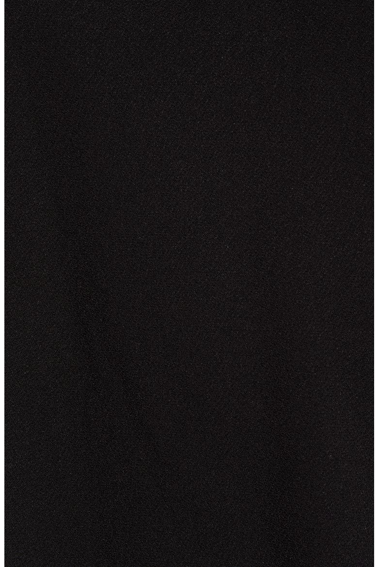 Lace Trim Knit Top, Alternate, color, RICH BLACK