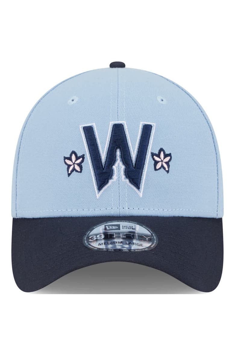 Men's New Era Light Blue/Navy Washington Nationals 2025 City Connect 39THIRTY Flex Hat, Alternate, color, Light Blue