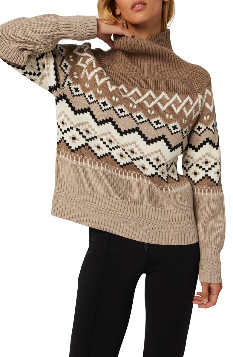 Alp N Rock Leighton Fair Isle Oversize Organic Cotton Blend Sweater, Alternate, color, 