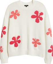 Rails Zoey Floral Intarsia Cotton Sweater