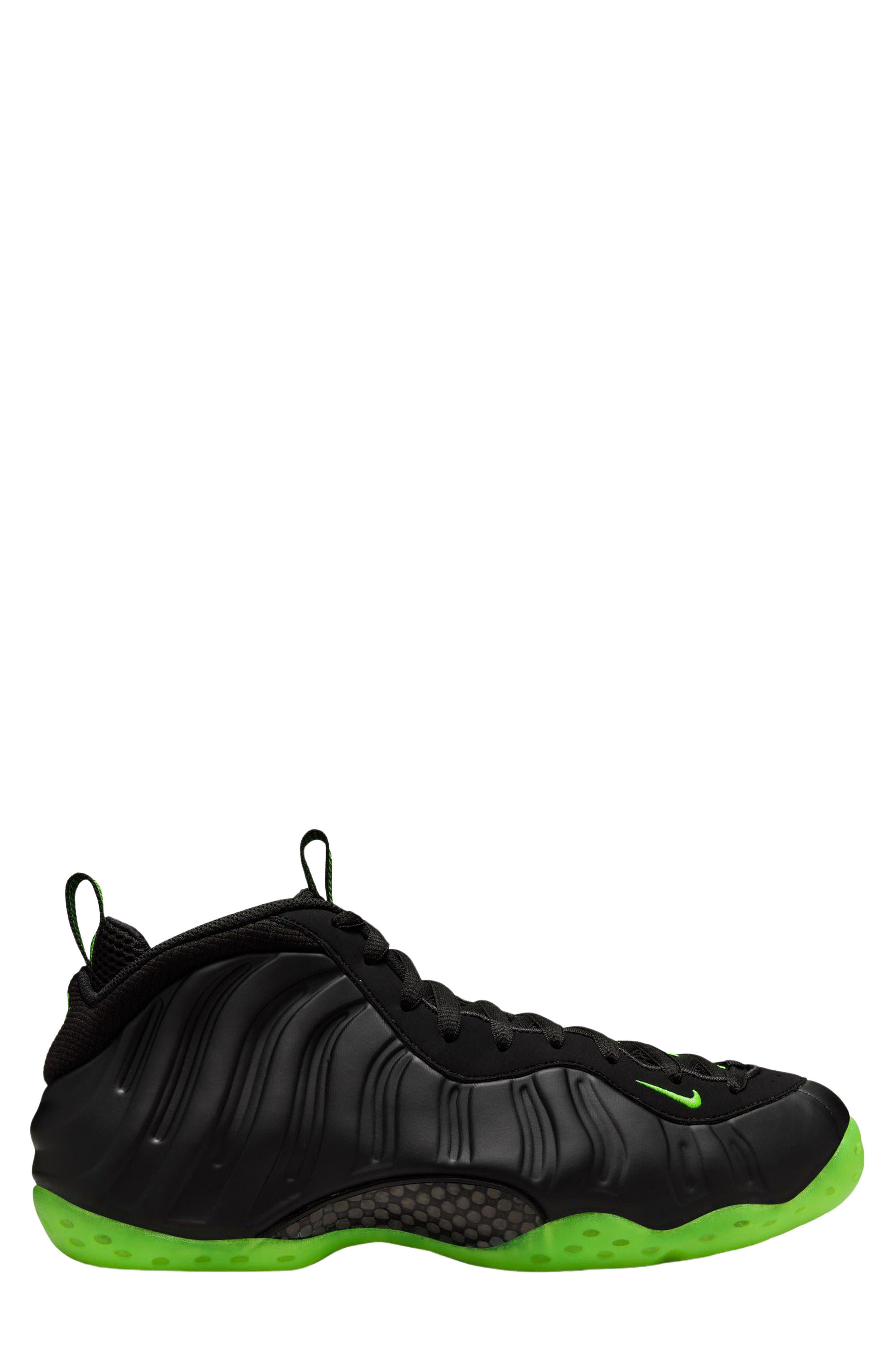 Air Foamposite One Basketball Sneaker, Alternate, color, 001 BLACK/VOLT