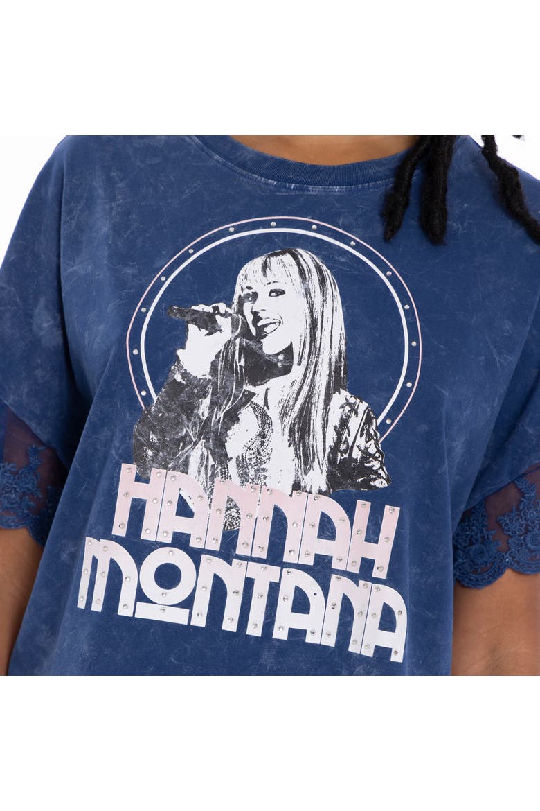 Hannah Montana Short Sleeve T-Shirt, Alternate, color, Blue Wash Hannah