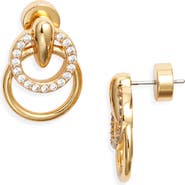 Nordstrom Cubic Zirconia Doorknocker Earrings