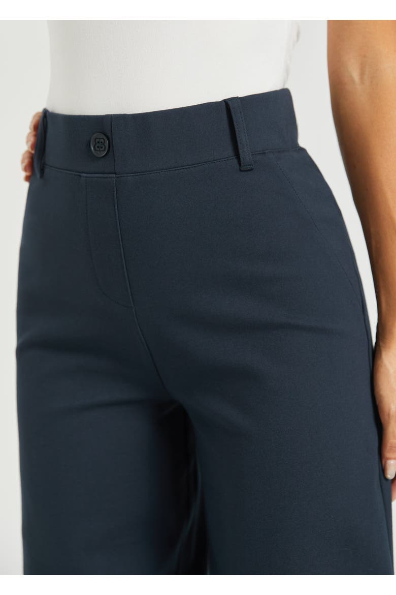 Two Pocket DPYP Dress Pant Yoga Pants Wide Leg, Alternate, color, Navy