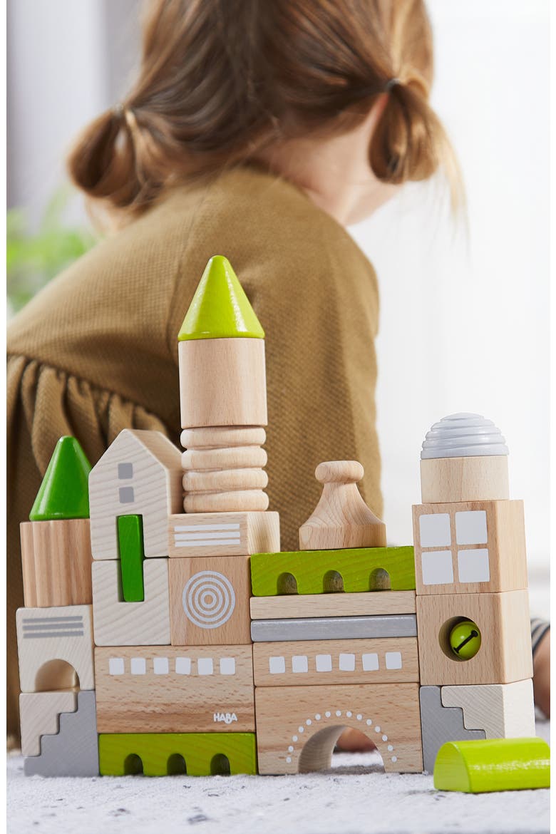 Coburg 28 Piece Wooden Building Blocks, Alternate, color, MULTI