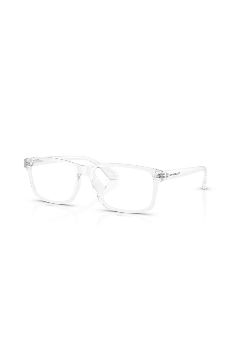 56mm Rectangle optical glasses, Main, color, Transparent