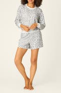 PJ Salvage Print Waffle Knit Short Pajamas