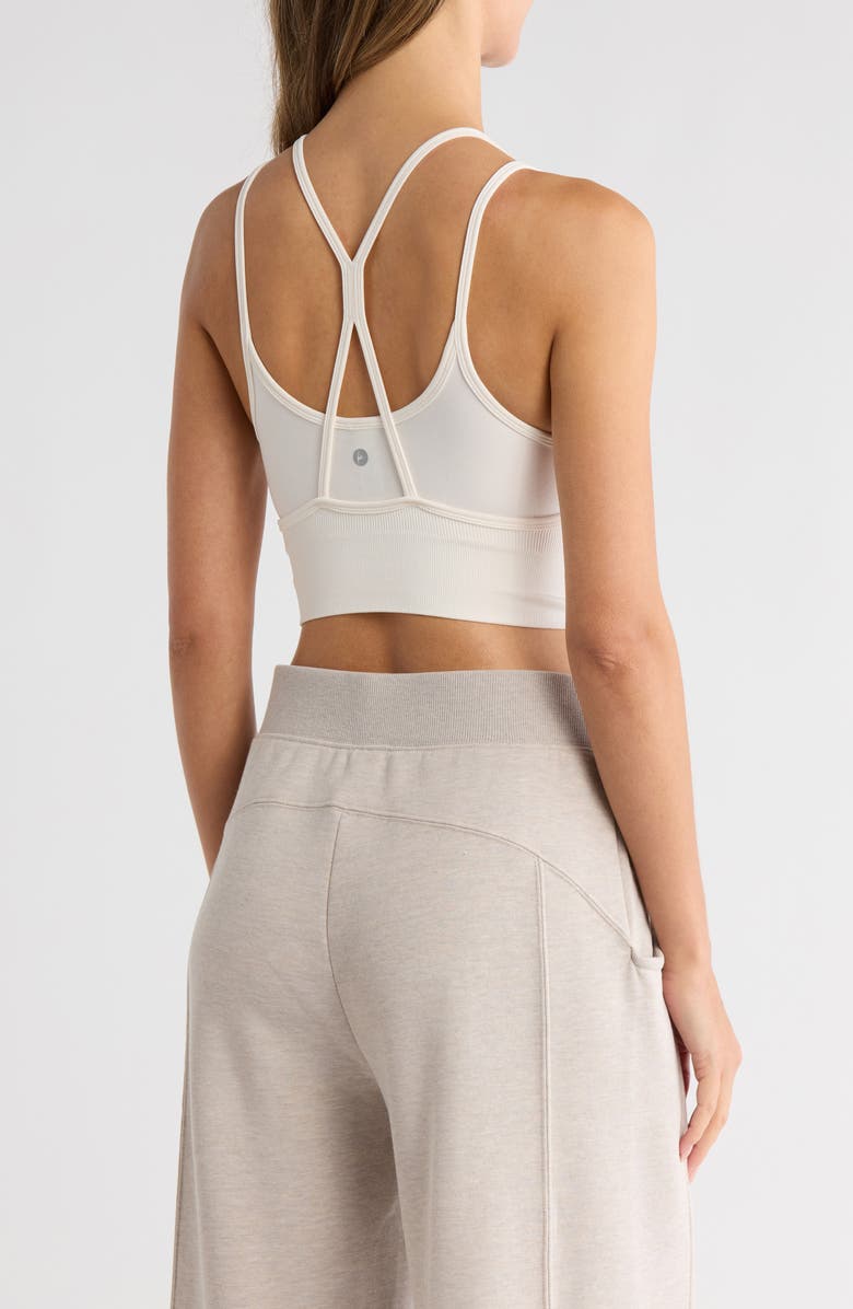 90 DEGREE BY REFLEX Lively Seamless Double Layer Bralette, Alternate, color, White Dove