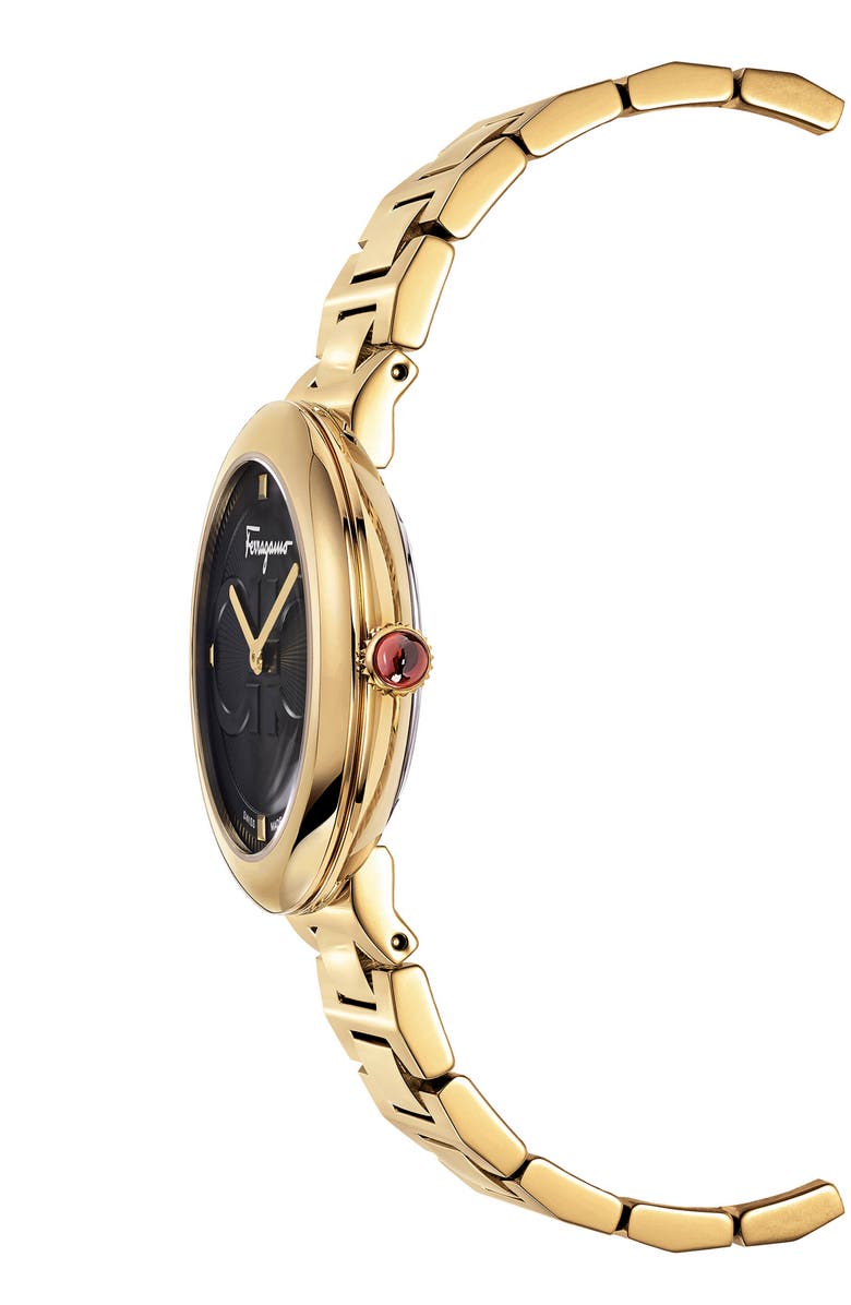 FERRAGAMO Salvatore Ferragamo Chic Bracelet Watch, 32mm, Alternate, color, Black
