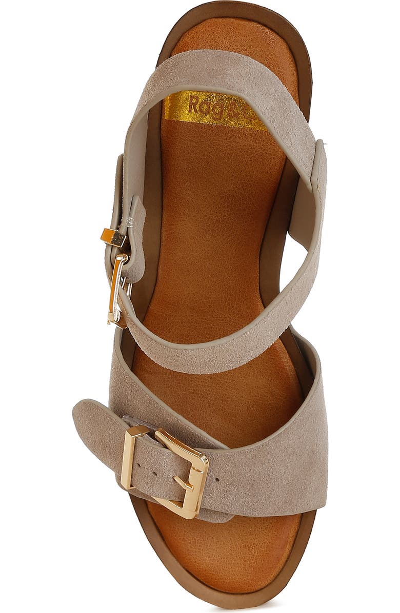 Rag & Co Lhasa Platform Sandal, Alternate, color, Beige