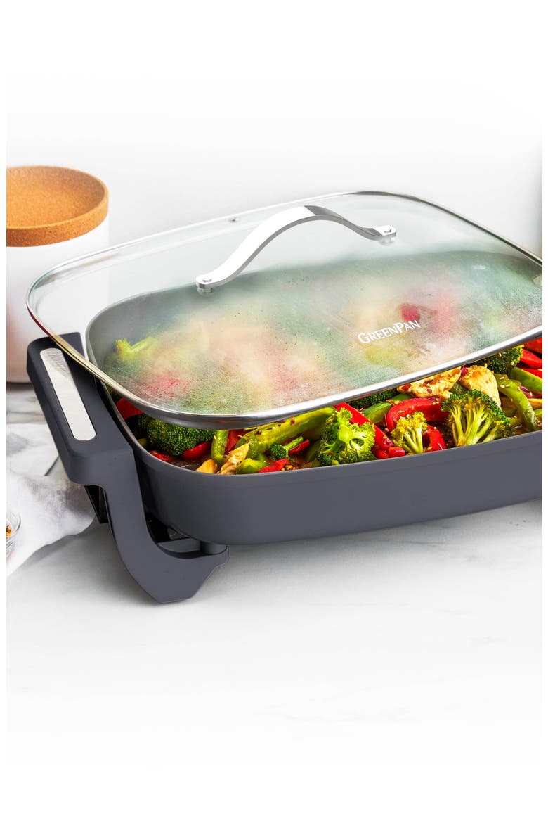 Advanced Electric 7-Quart Skillet, Alternate, color, GRAPHITE