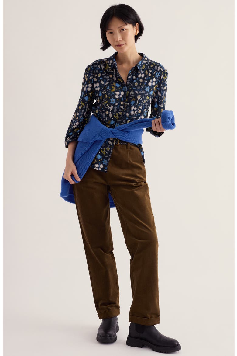Embrace Organic Cotton & Tencel® Modal Jersey Shirt, Alternate, color, SEED COLLECTING MARITIME