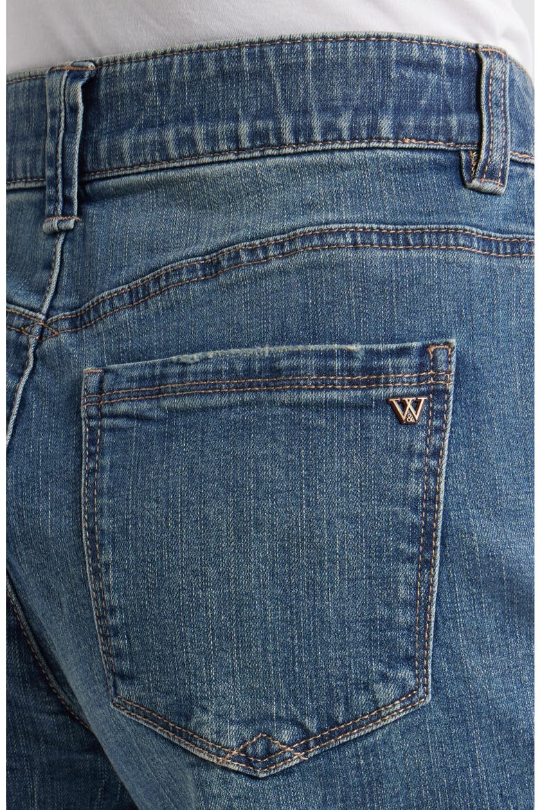 High Waist Relaxed Denim Shorts, Alternate, color, MID BLUE ARTISANAL