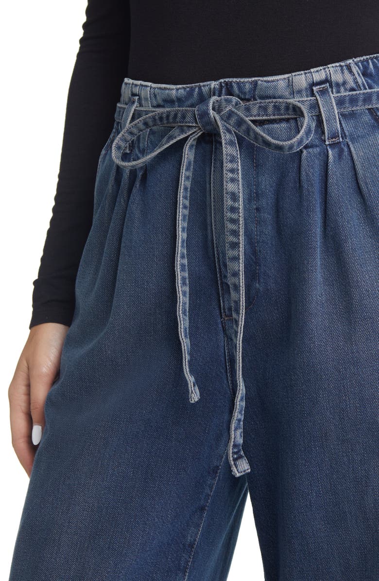 AG Deven High Waist Drawstring Wide Leg Nonstretch Jeans, Alternate, color, King Street