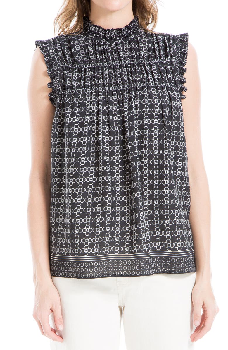 MAX STUDIO Smocked Sleeveless Top, Main, color, 