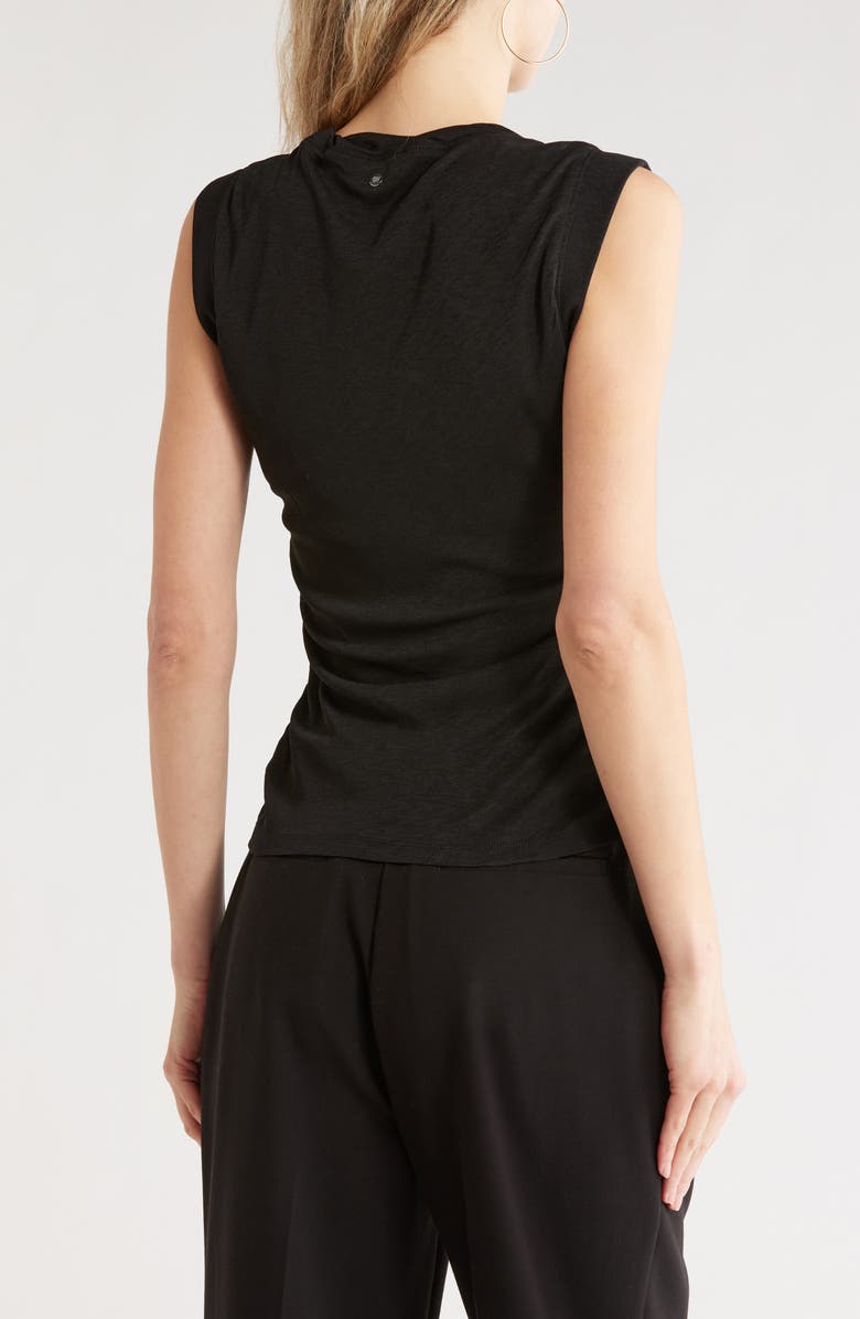 L'AGENCE Kaito Contrast Crop Cardigan, Alternate, color, Ivory/ Black