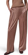 Donna Karan New York Crinkled Wide Leg Pants
