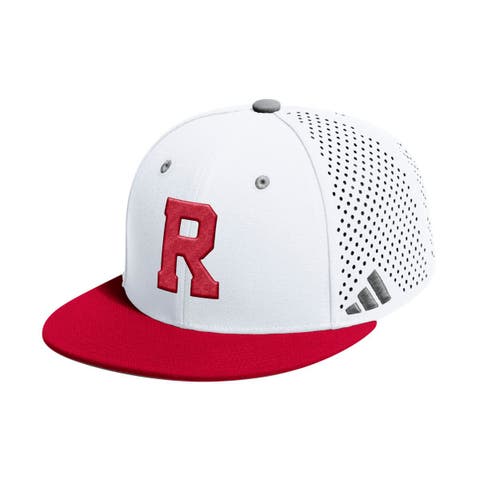 Men's adidas  White Rutgers Scarlet Knights On-Field Fitted Baseball Hat