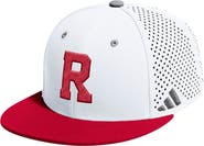 adidas Men's adidas  White Rutgers Scarlet Knights On-Field Fitted Baseball Hat